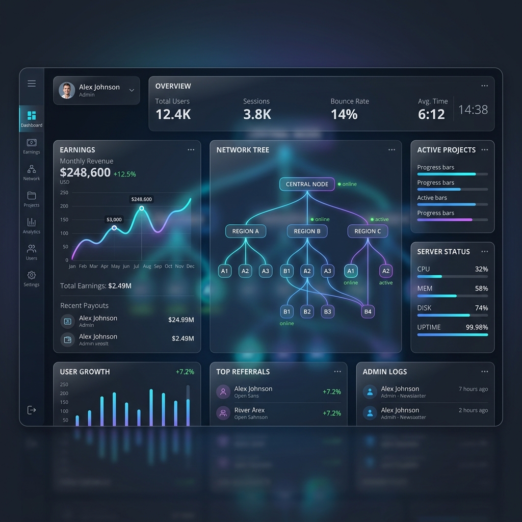GenZ Growth Dashboard Interface